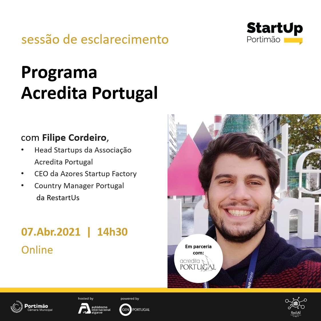 2021 04 07 Sesso de esclarecimento Programa Acredita Portugal